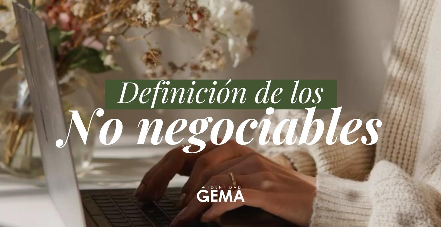 Módulo 4: Definición de No Negociables.