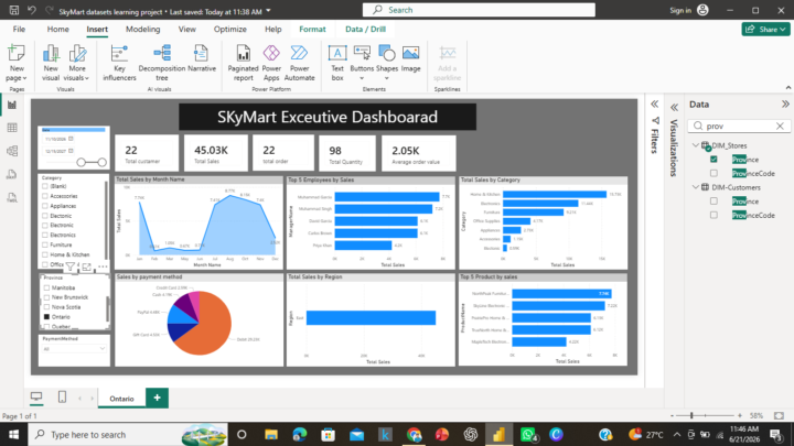 Create first Power BI Dashboard 