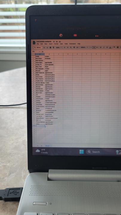 35 contacts and more to come