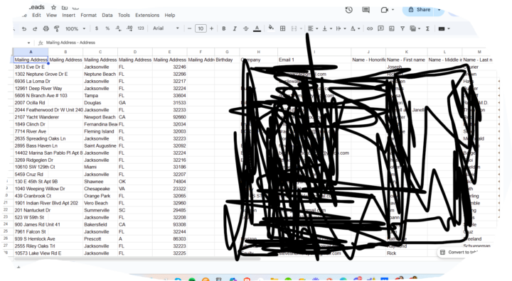 "Warm List Complete!" 