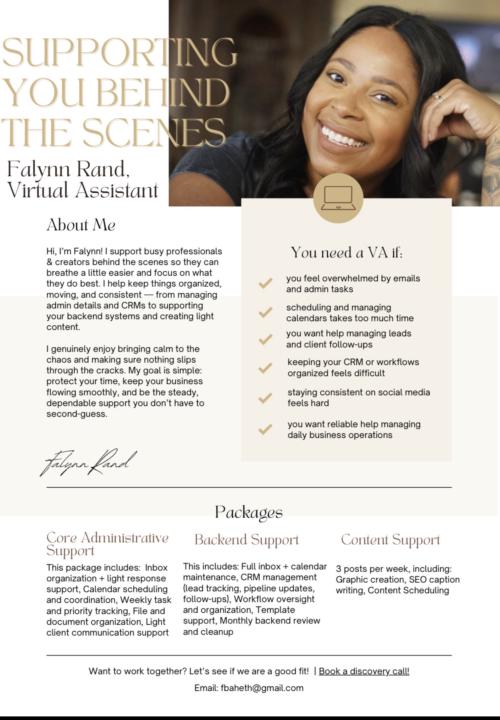 Portfolio/Services Package