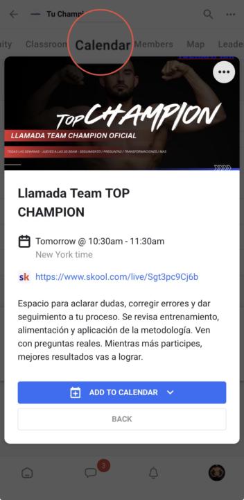 LLAMADA TEAM TOP CHAMPION 10:30AM