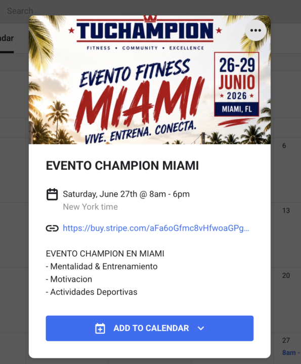 EVENTO CHAMPION 