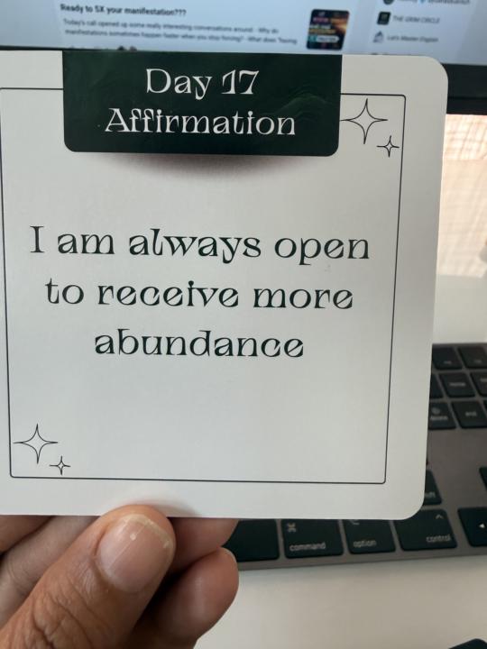 Affirmation for the day