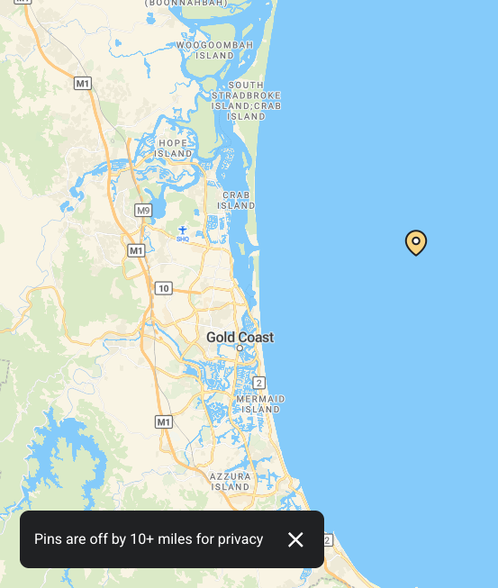 Privacy appreciated but location is dubious 