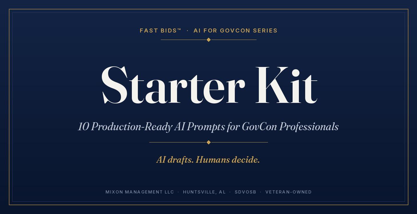 (FREE) 10 AI Prompts for GovCon Professionals