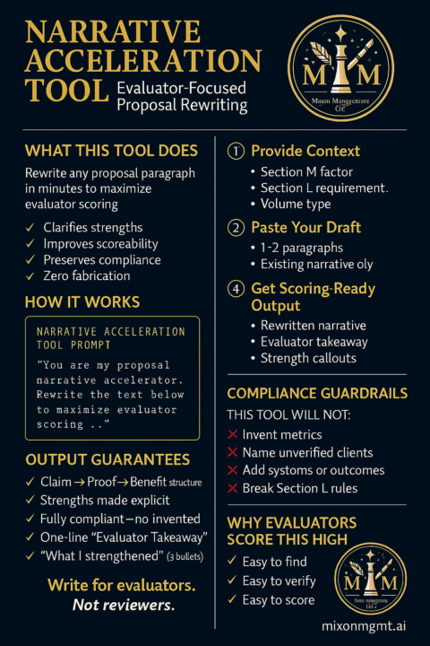 Narrative Acceleration Tool (Write Stronger Proposals Faster)