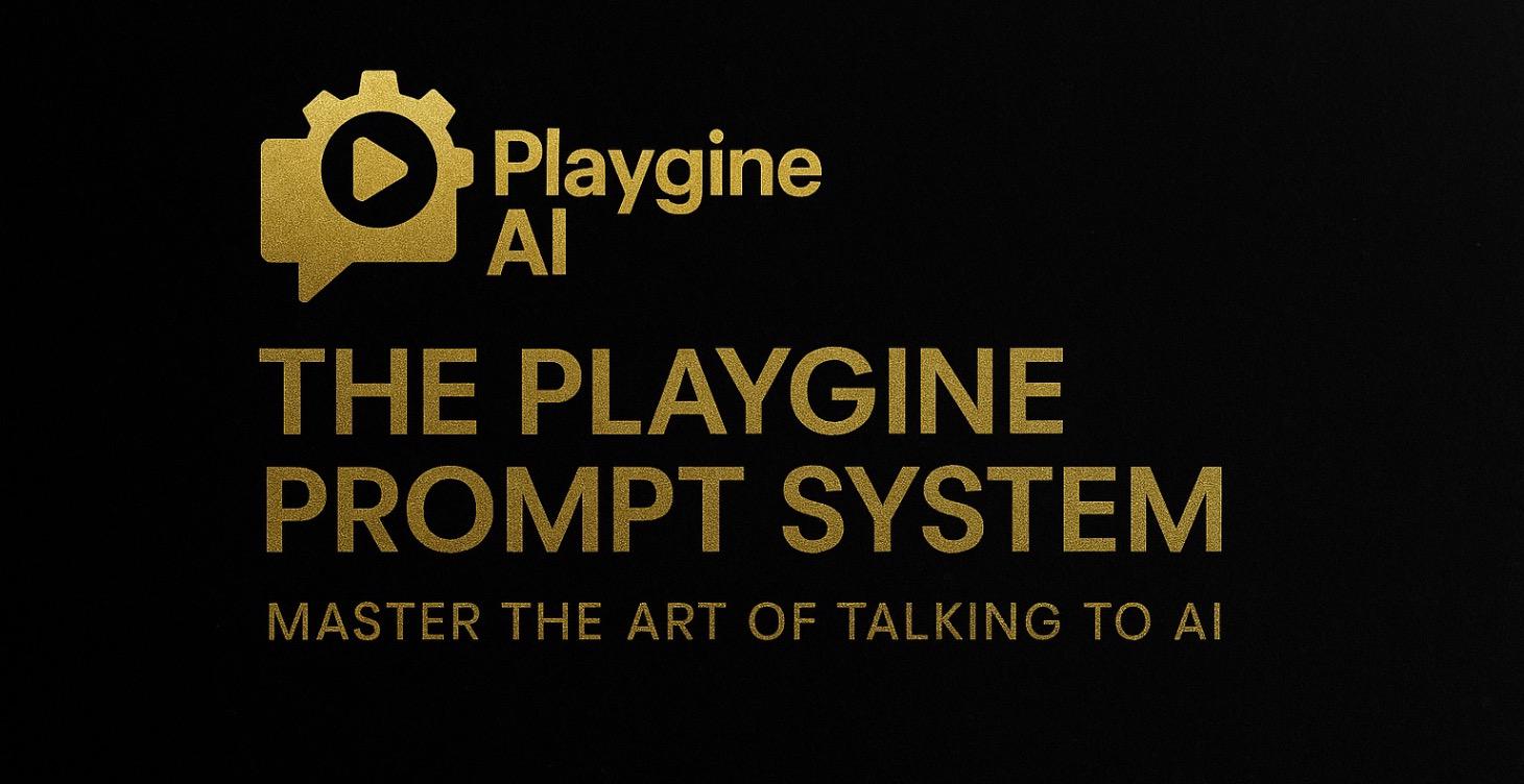 PLAYGINE Prompt System: Master AI Communication