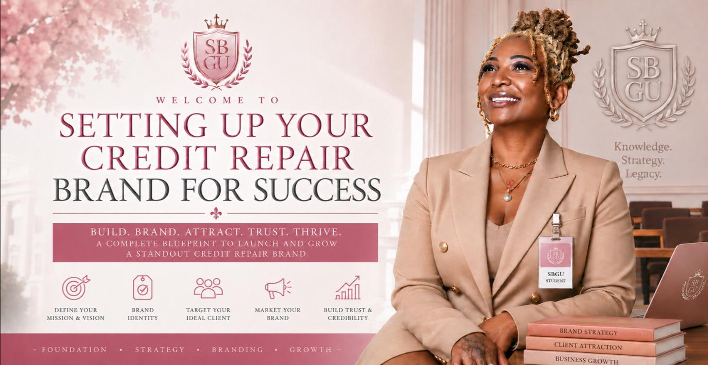 Setting Up Your Credit Repair Brand For Success