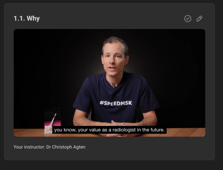 What do YOU want out of The 5-Min Knee MRI Masterclass?