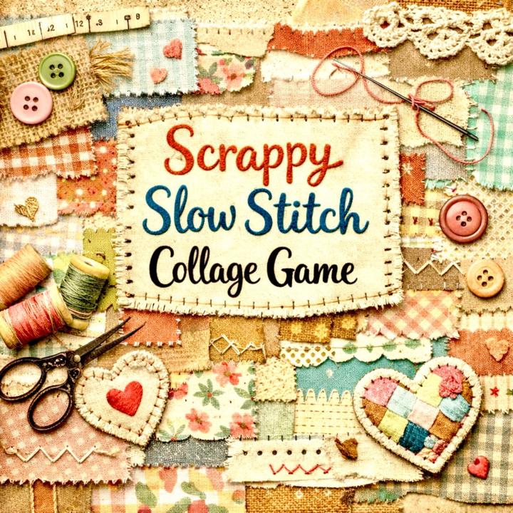 Scrappy Slow Stitch Collage Game