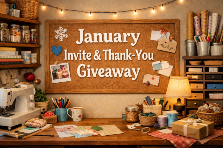 Share the Cozy — January Invite & Thank-You Giveaway 
