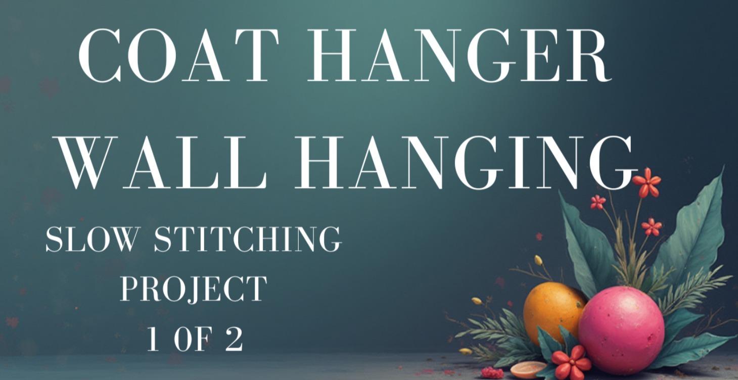 1 of 2 - Coat Hanger Wall Hanging