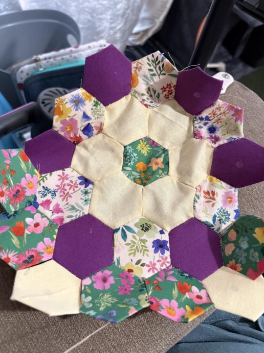 Patchwork with scraps 