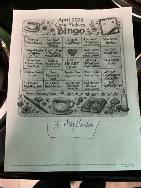 April BINGO CARD
