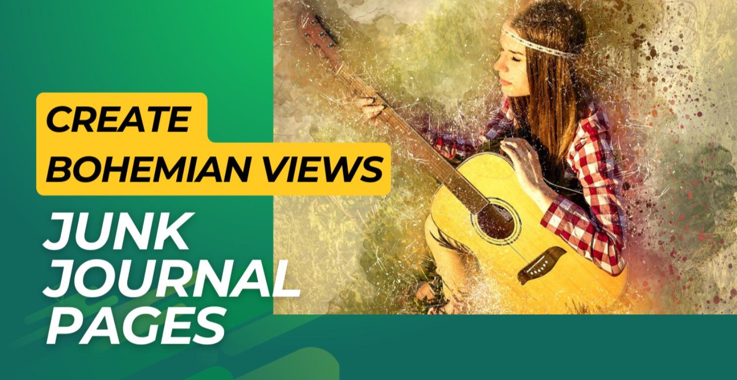Bohemian View - Junk Journal Page