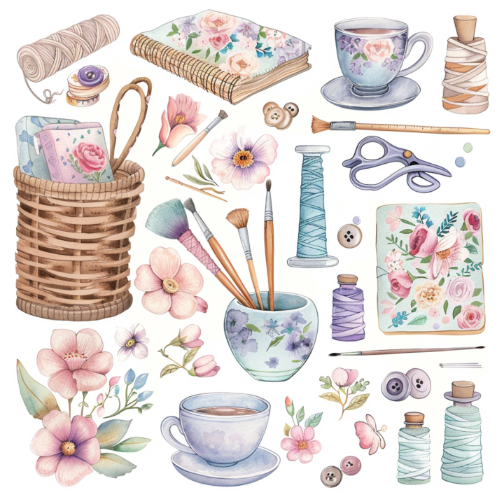 NEW free digital crafting stickers/cutouts
