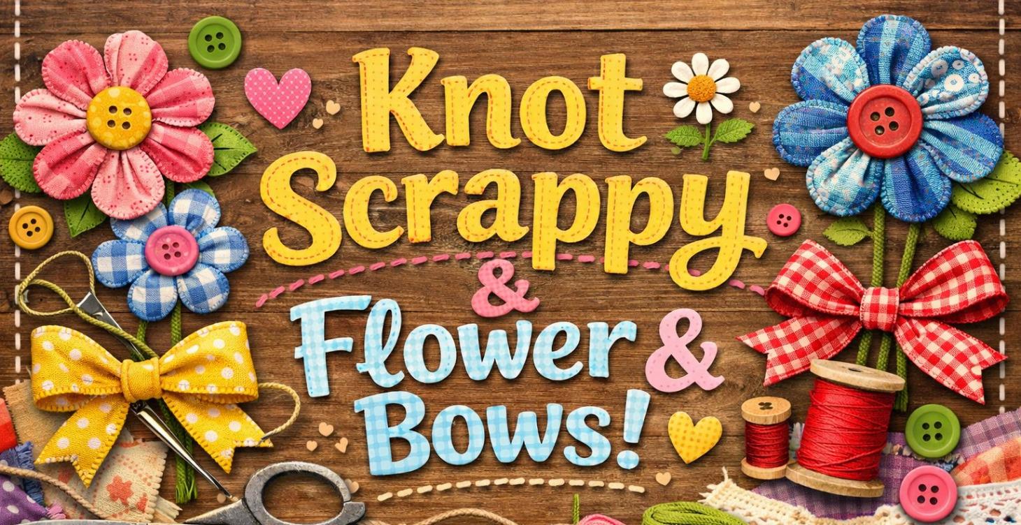 1- Knot Scrappy Flower & Bows!