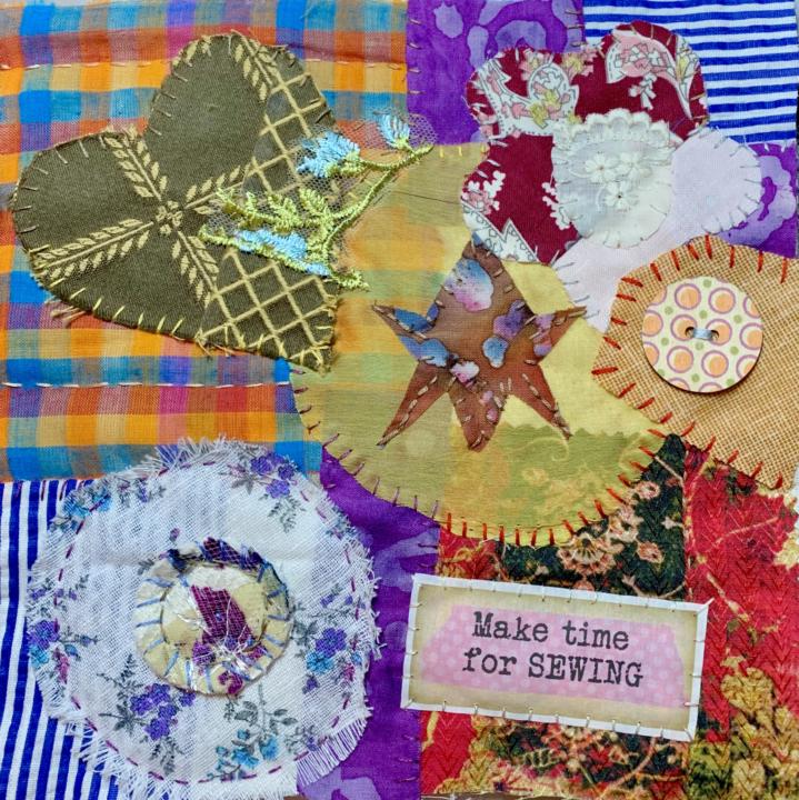 March 10th is Reveal Day for our Slow Stitch Collage Project