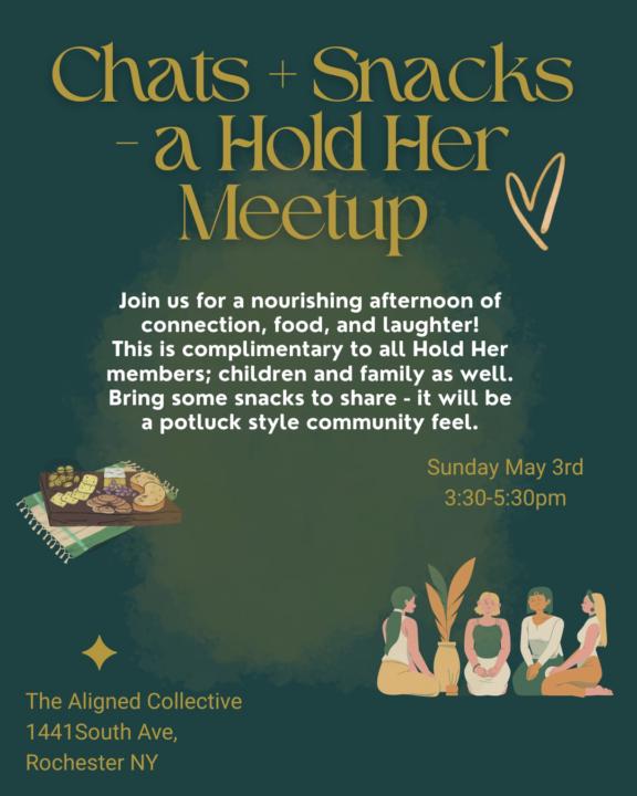 Snacks + Chats on 5/3 🫶🏼