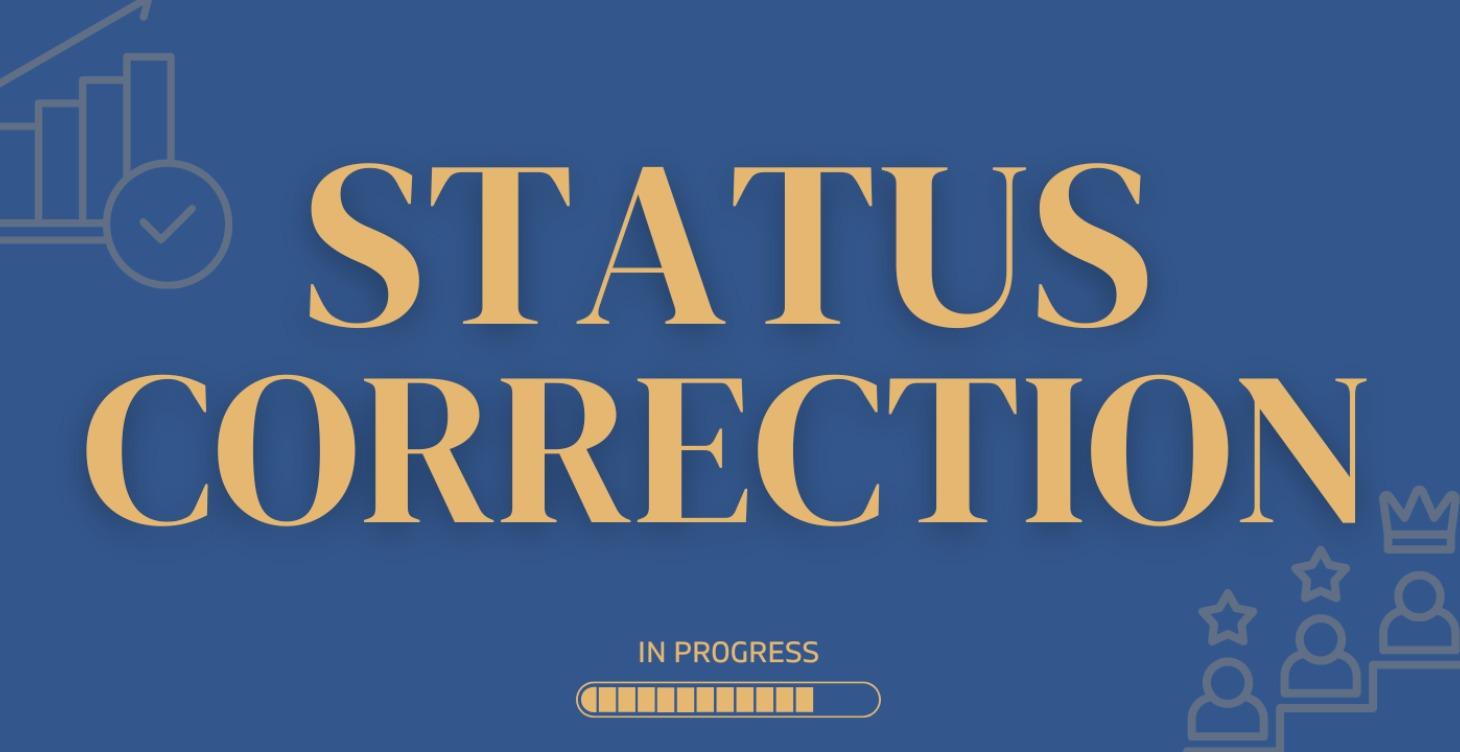 Status Correction