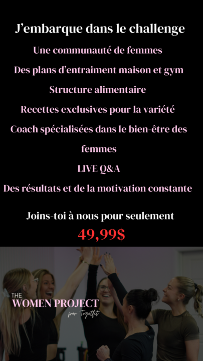 Aidez-nous à agrandir cette belle communauté de femmes motivées ! ✨