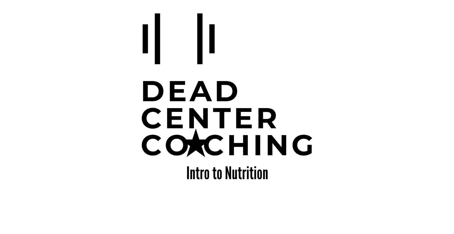 Intro to nutrition