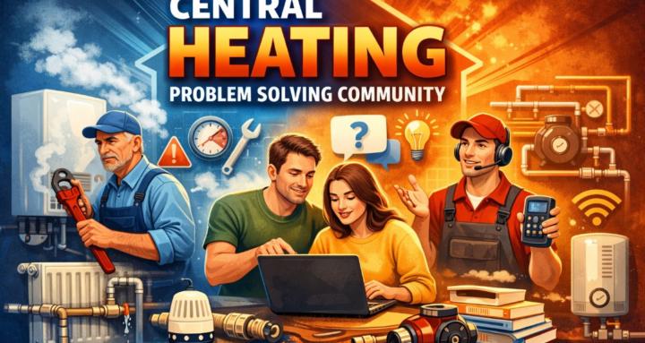 Central heating and plumbing