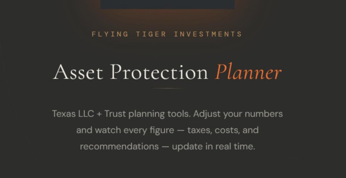 Trust & LLC Strategies Tool