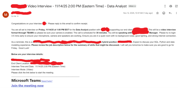 I have an important interview TOMORROW🤩