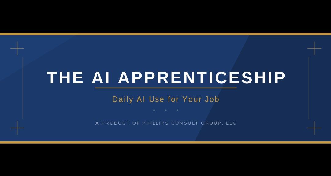 The AI Apprenticeship