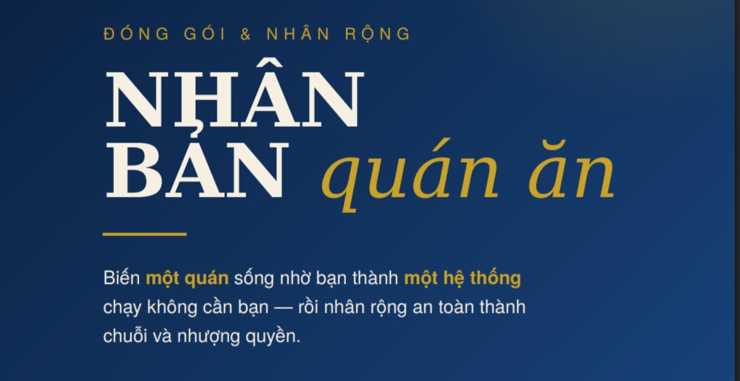 NHÂN BẢN HỆ THỐNG QUÁN ĂN