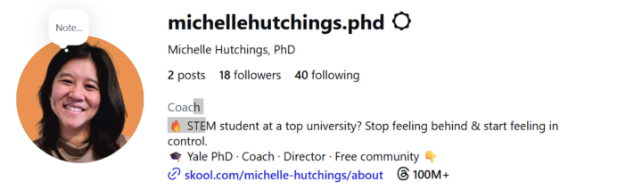 Day 5: Michelle's Profile