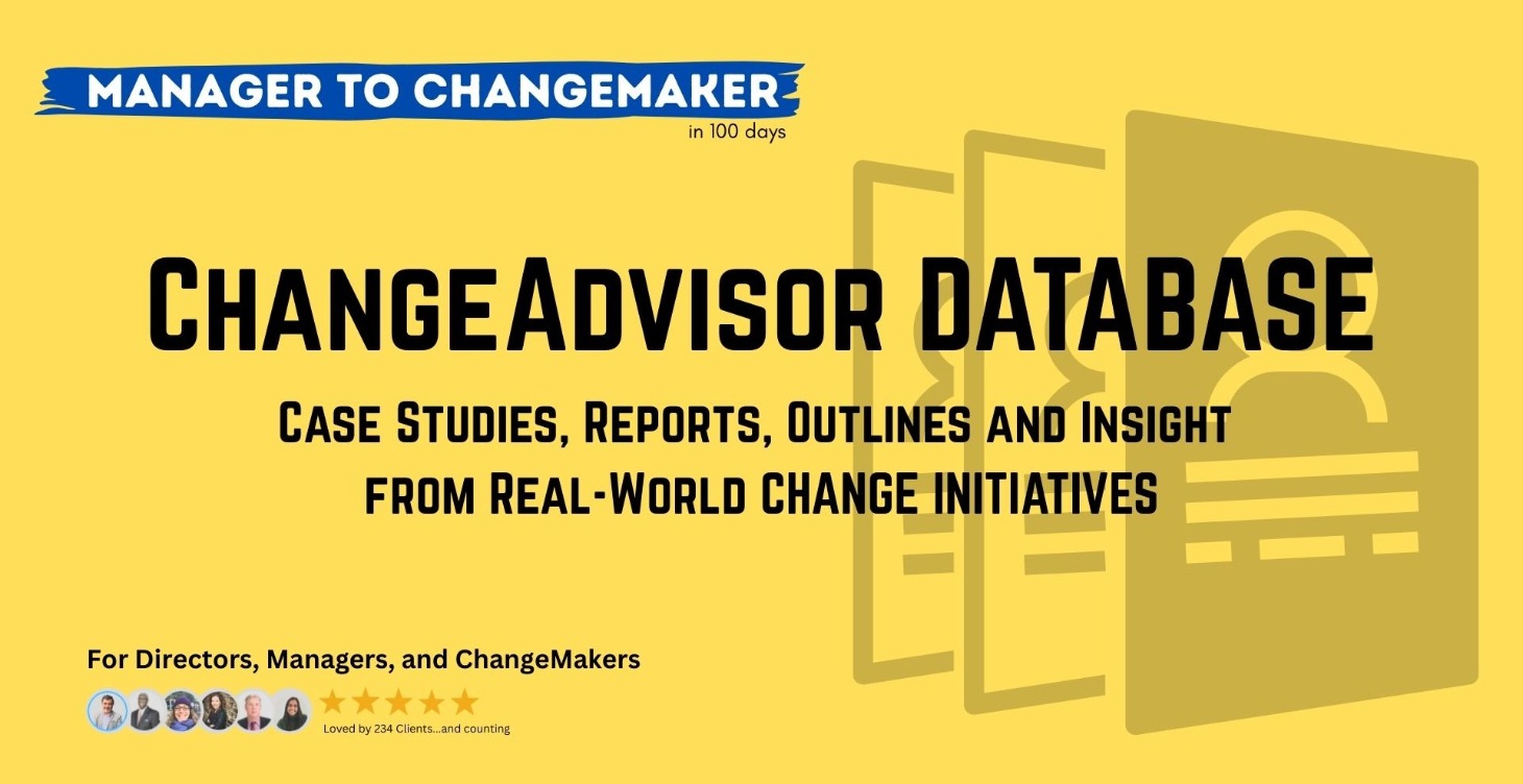 CHANGEadvisor DATABASE