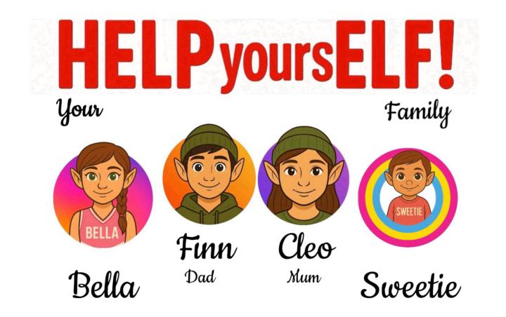 🌈  Meet Your HELP yoursELF! Family members