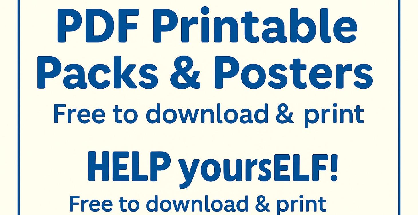 HELF yoursELF! FREE PDF printables
