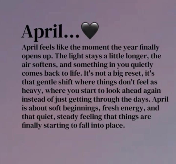It’s April people! 