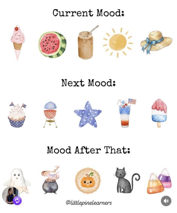 Share your Seasonal Moods ⚽️☀️🏖️👻