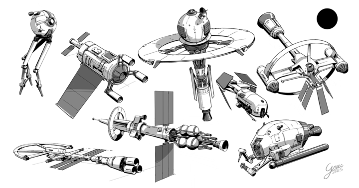 more ship sketches