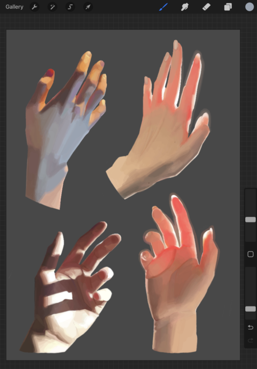 hands/lighting study ✍️