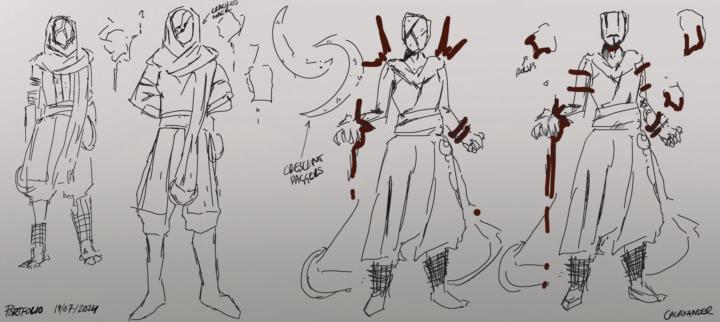 Blood Fighter Sketches
