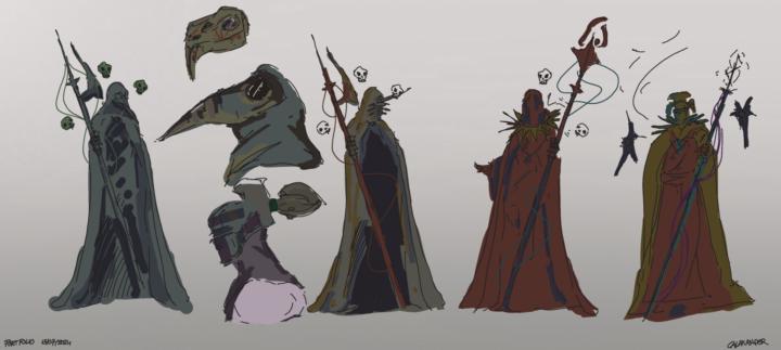 Plague Wizard Sketches