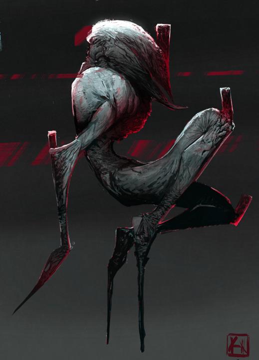 tiptoe monster