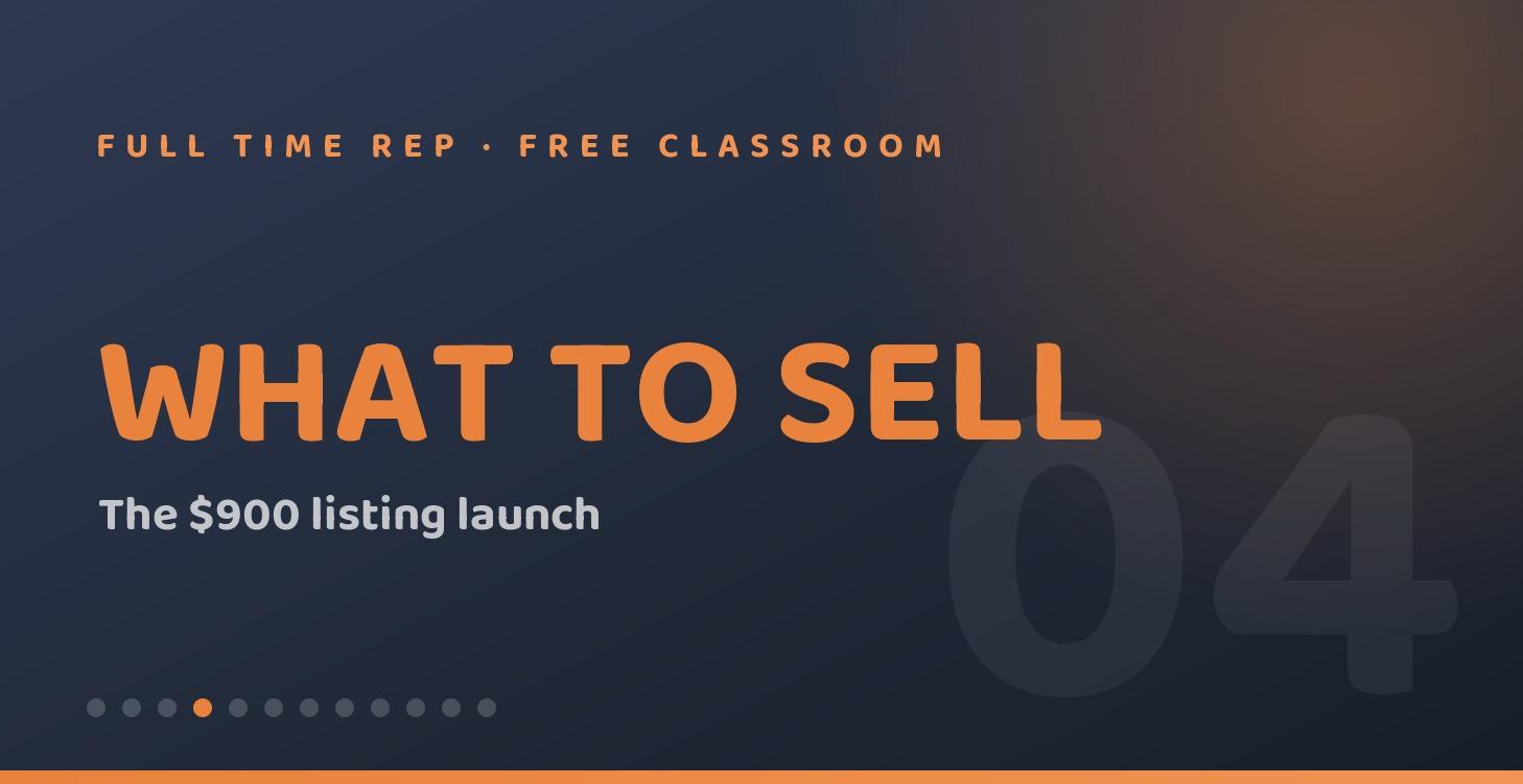 4 · What To Sell