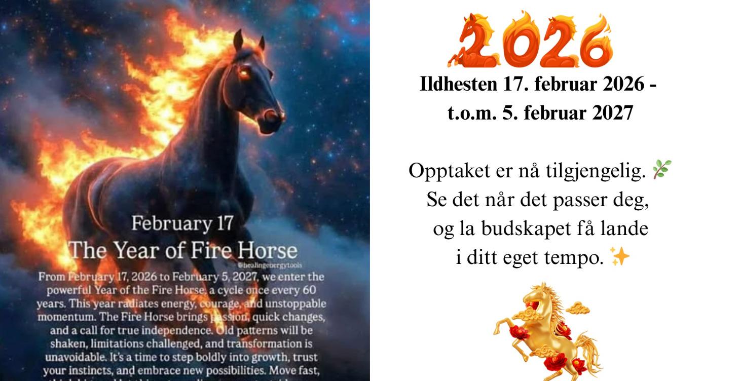 Opptak av🌟 Ildhesten 2026 + Din Healing! 🔥🐎