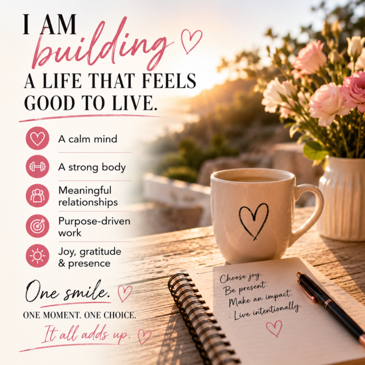 I AM BUILDING A LIFE THAT FEELS GOOD TO LIVE 🤍