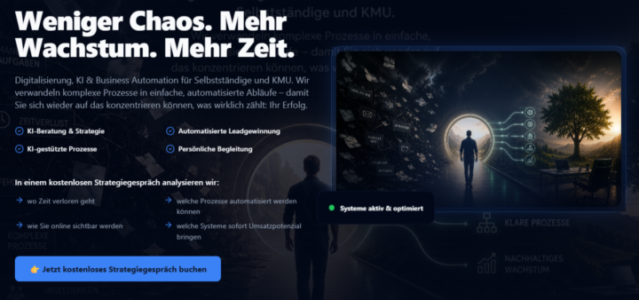 Mein Haupt webseite auch neu erstellt.