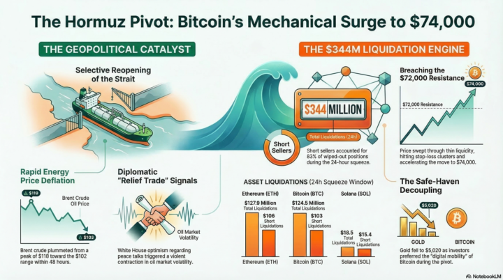 ⚓ Bitcoin's $74K "Hormuz Pivot": When War Made BTC the Safe Haven
