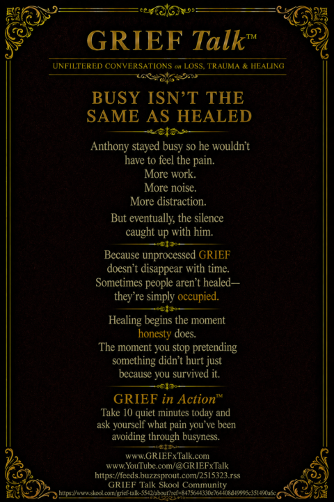 Busy Isn’t The Same As Healed 