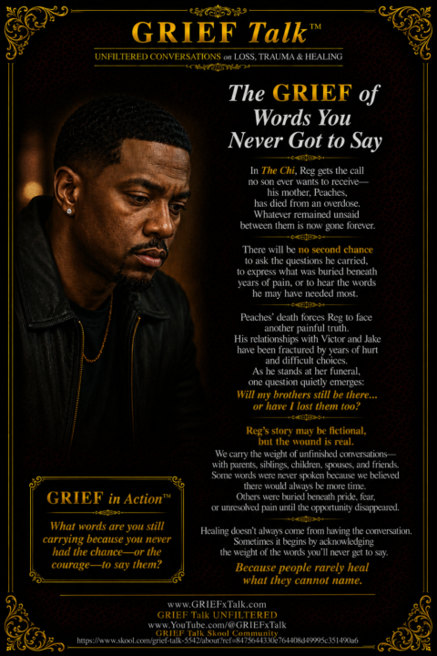 The GRIEF of Words You Never Got to Say